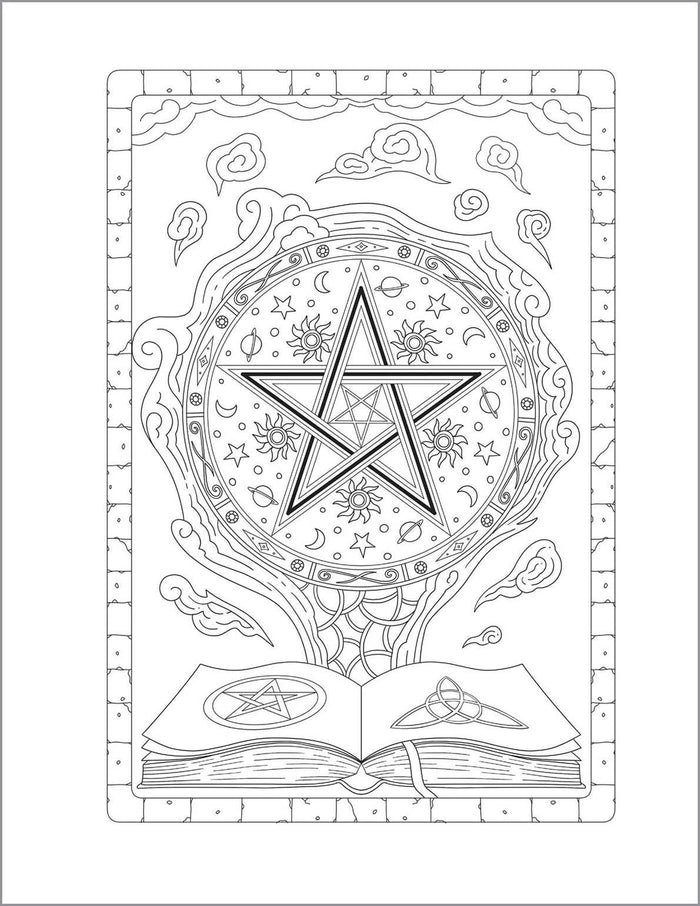 Witchcraft Coloring Book for Adults