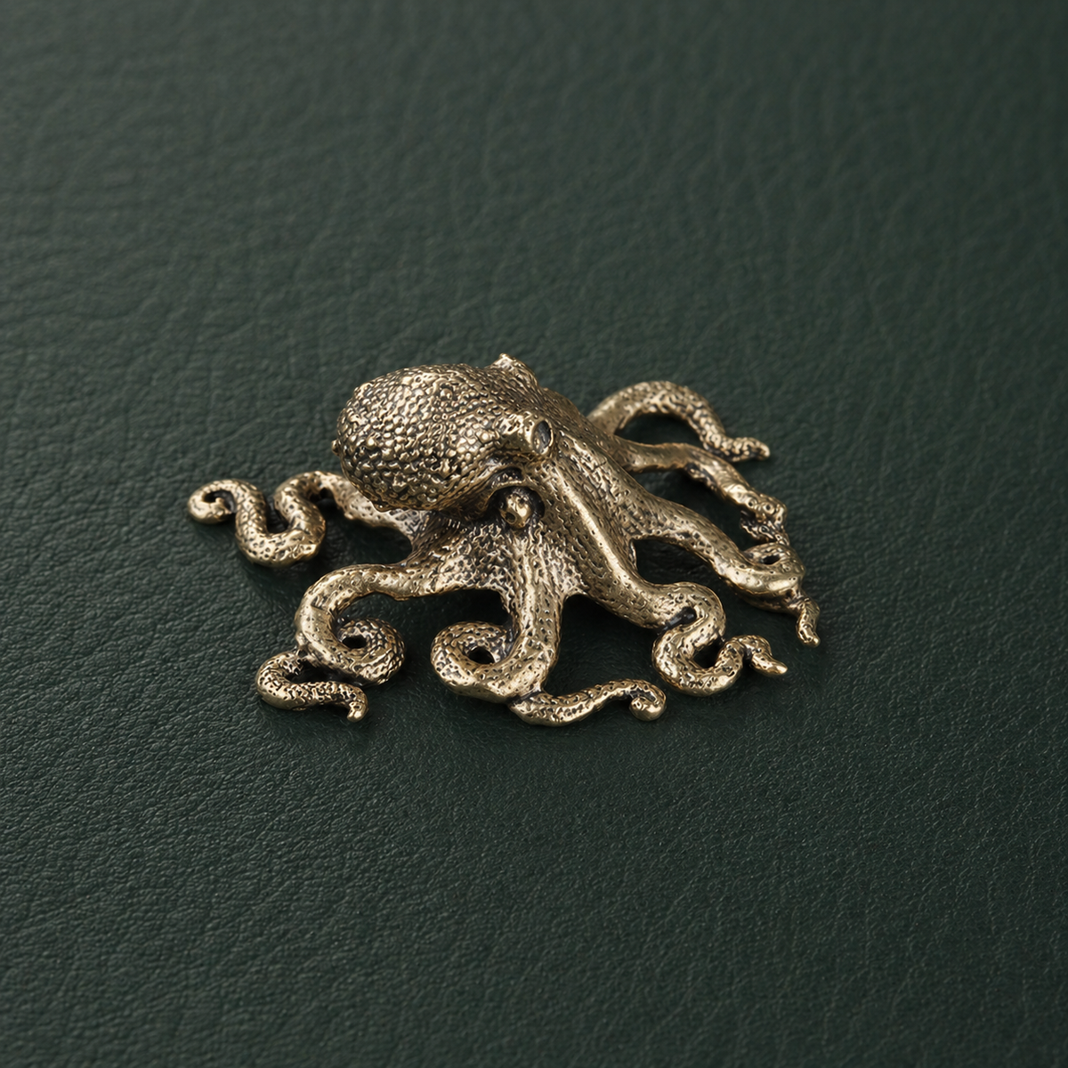 Antique Brass Octopus Figurine
