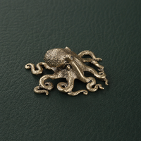 Antique Brass Octopus Figurine