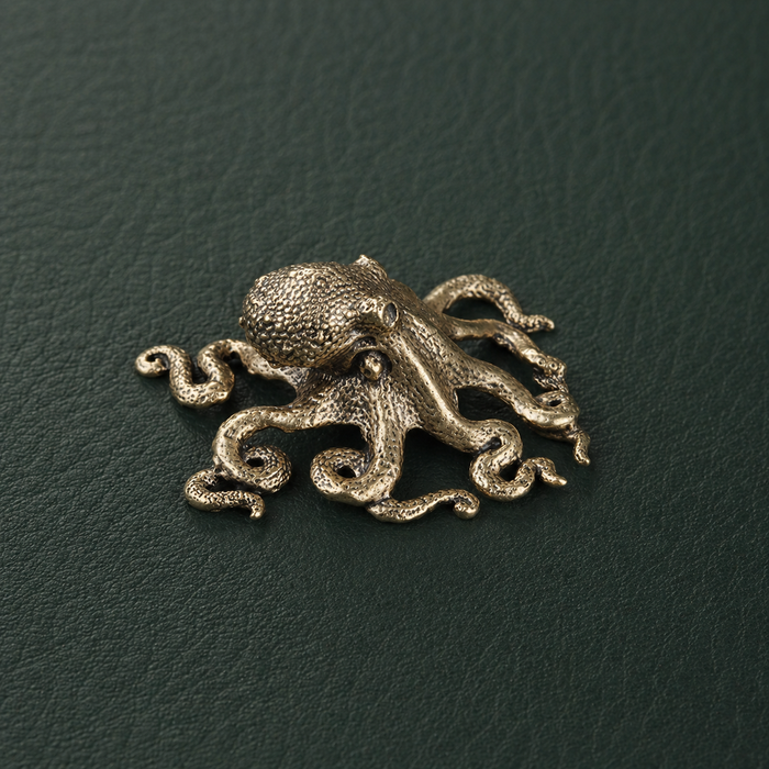 Antique Brass Octopus Figurine