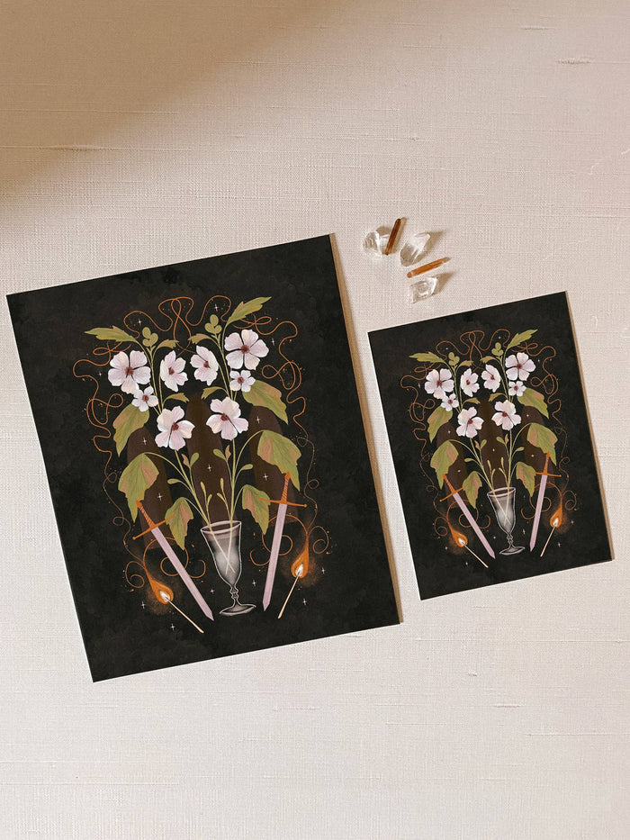 Bloom in Smoke Art Print