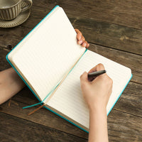 Emerald Green Leather Style Journal