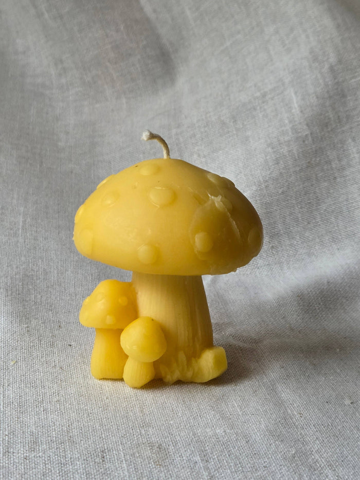 Beeswax Fairytale Mushroom Candle