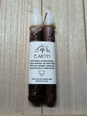 Earth Element Herbal Ritual Candles | Grounding, Stability & Abundance