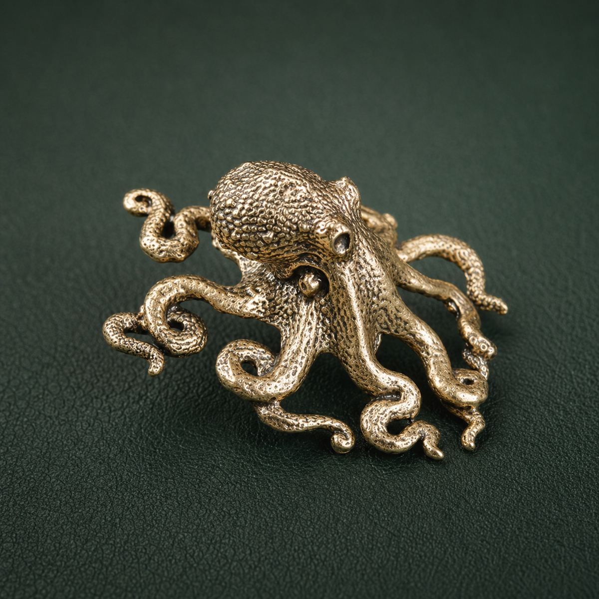 Antique Brass Octopus Figurine