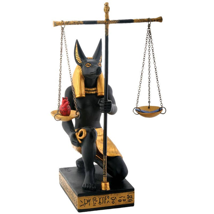 Egyptian Anubis Scales of Justice Statue