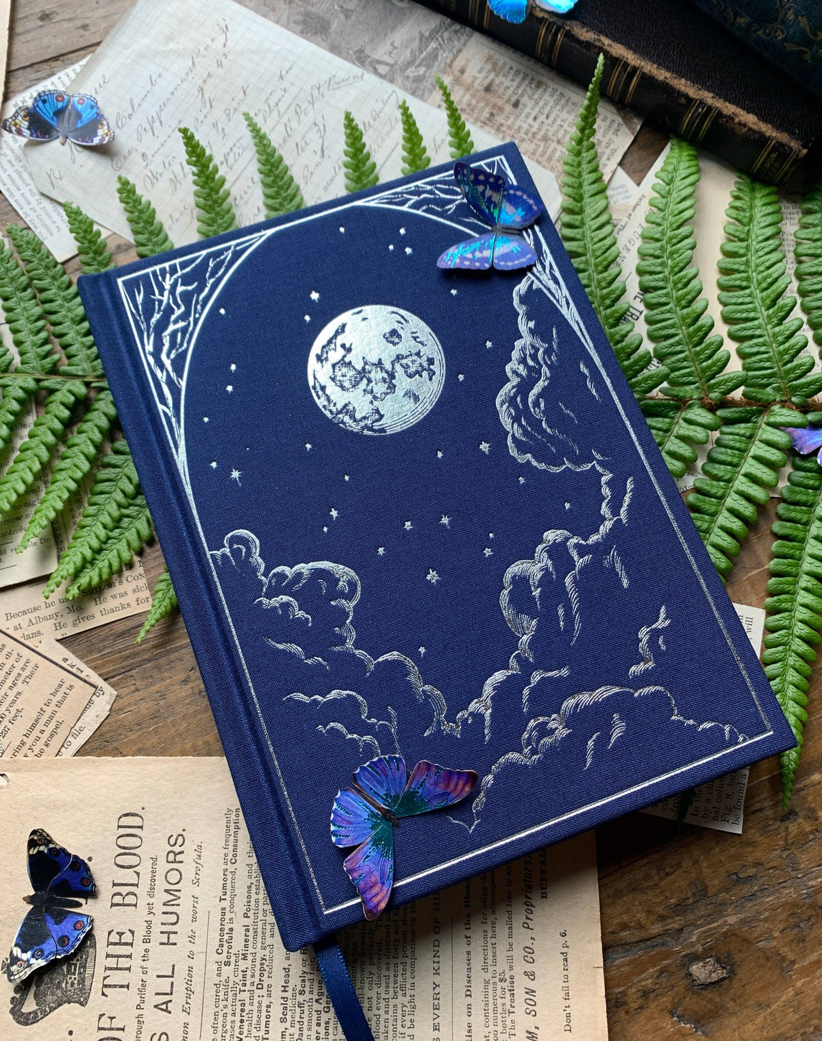 Astronomer Linen Bound Sketchbook with Foil Stamping