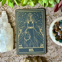 Hel Deity Card | Altar Decor | Wall Art | Shelf Leaner
