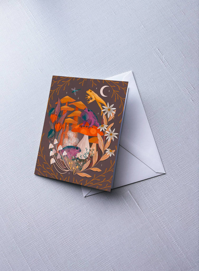 Toads and Toadstools Greeting Card