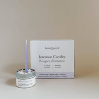 Intention Candle Ritual Kit | 10-Candle Set with Salt Crystal Blend & Incense