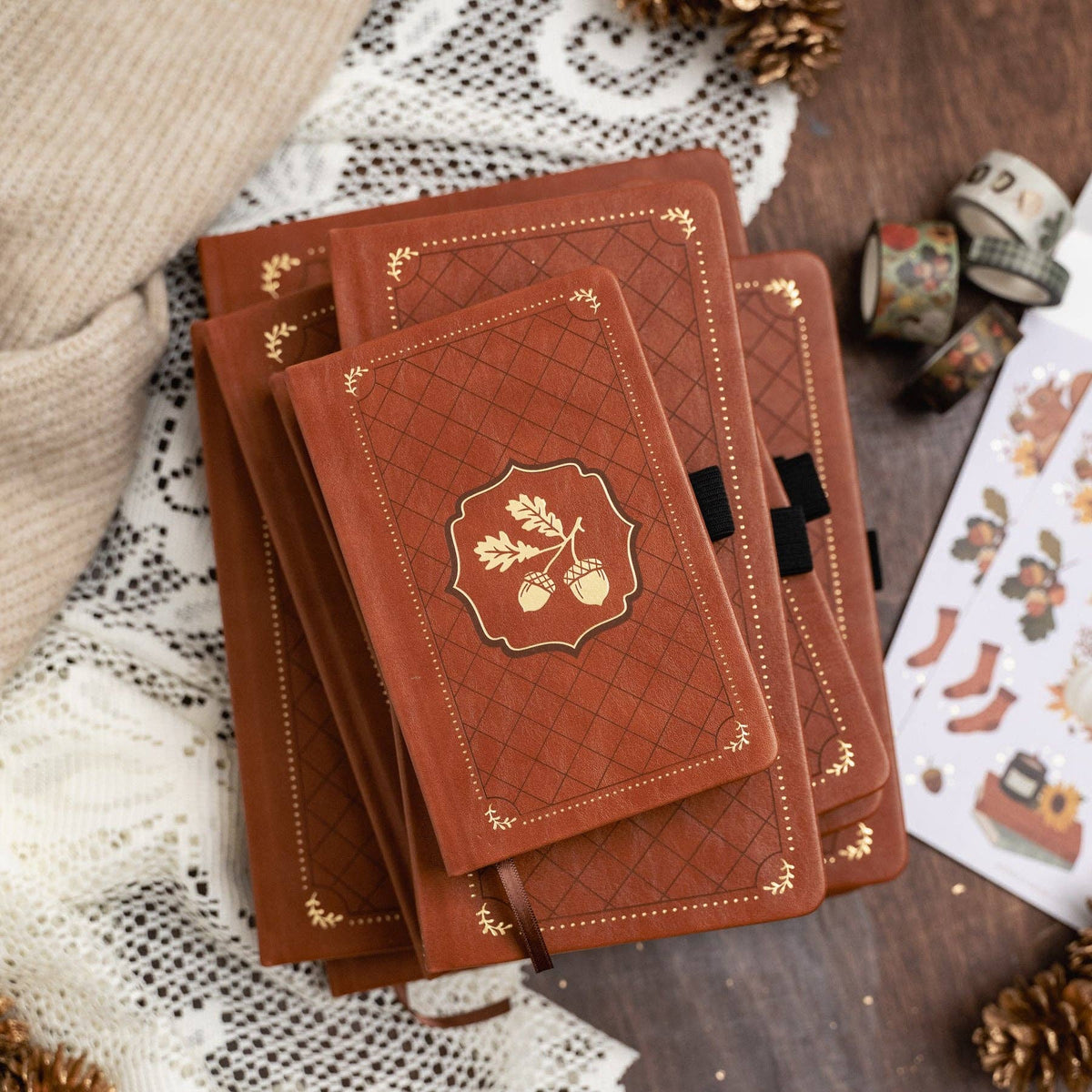 Acorns Dot Grid Journal
