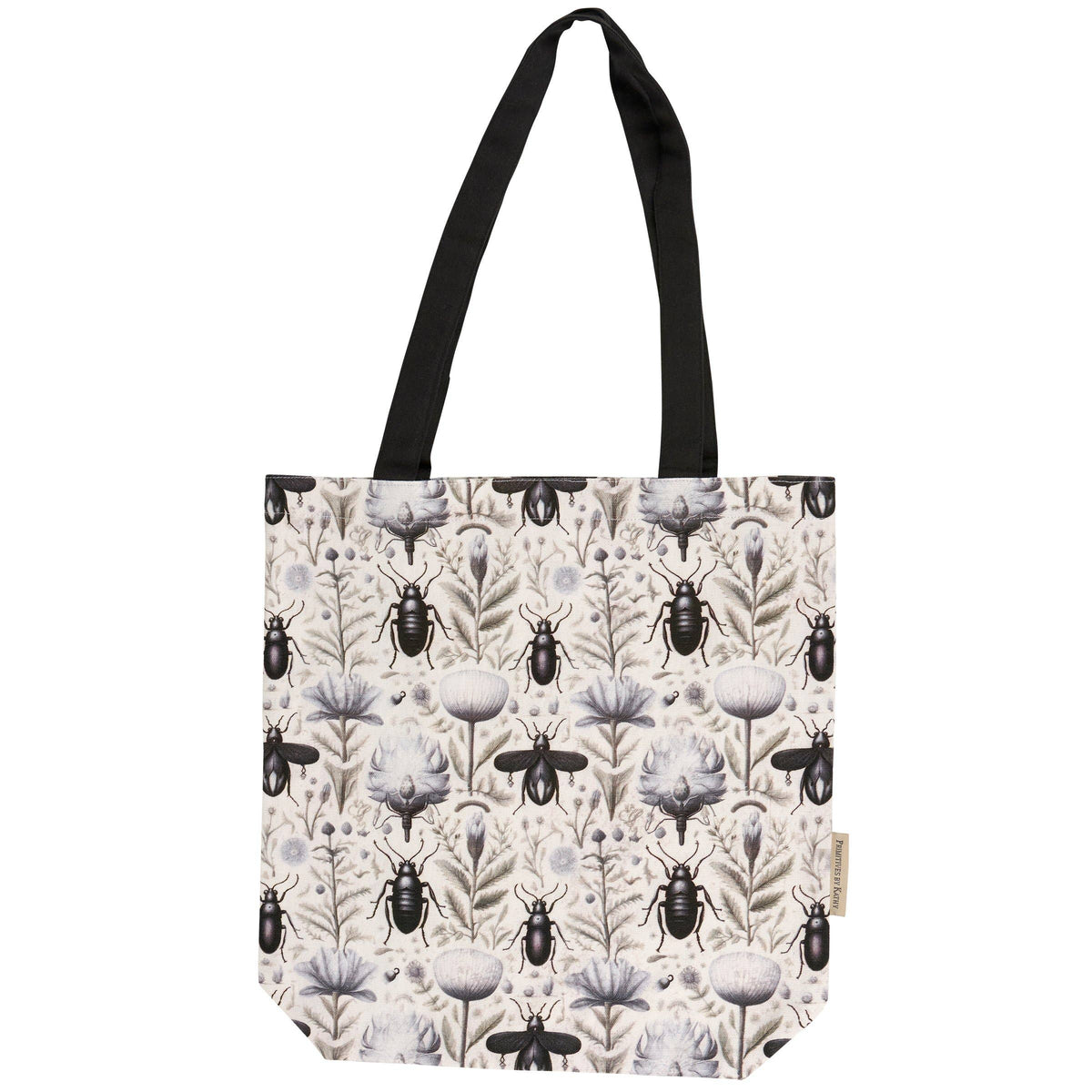 Beetle Botanica Cotton Tote Bag