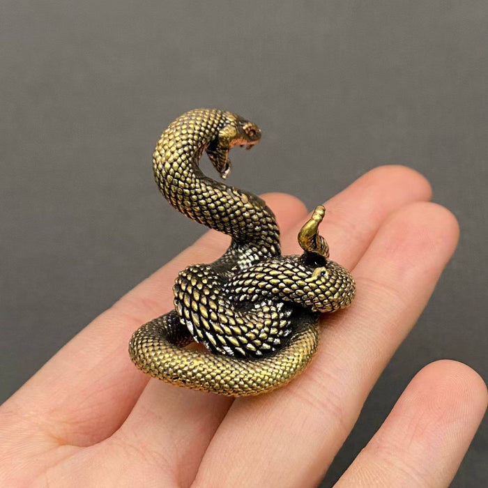 Brass Python Snake Decoration