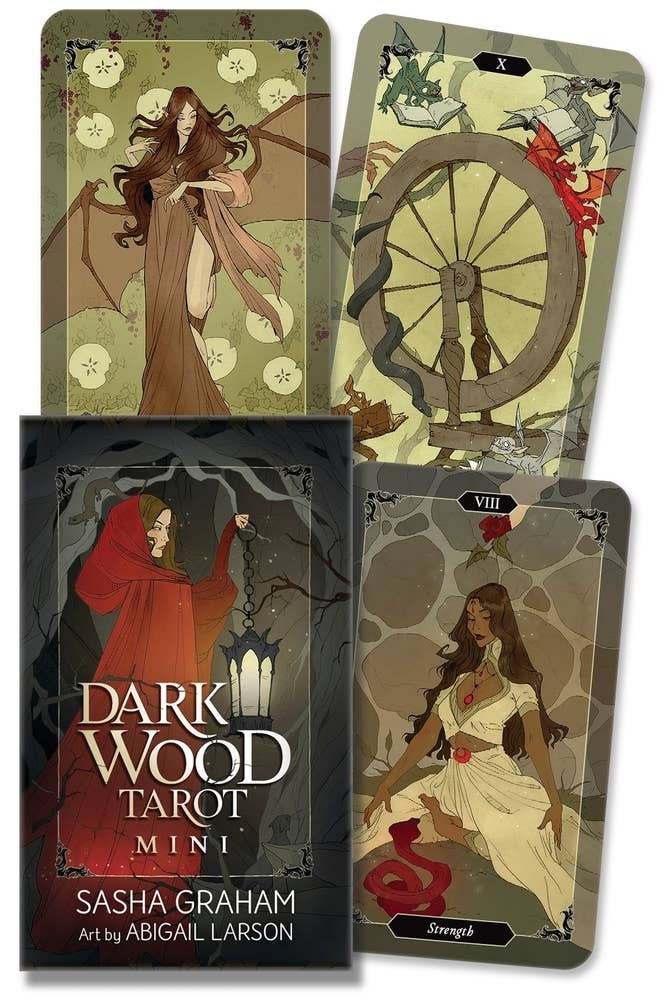 Dark Wood Tarot Mini Deck by Sasha Graham & Abigail Larson