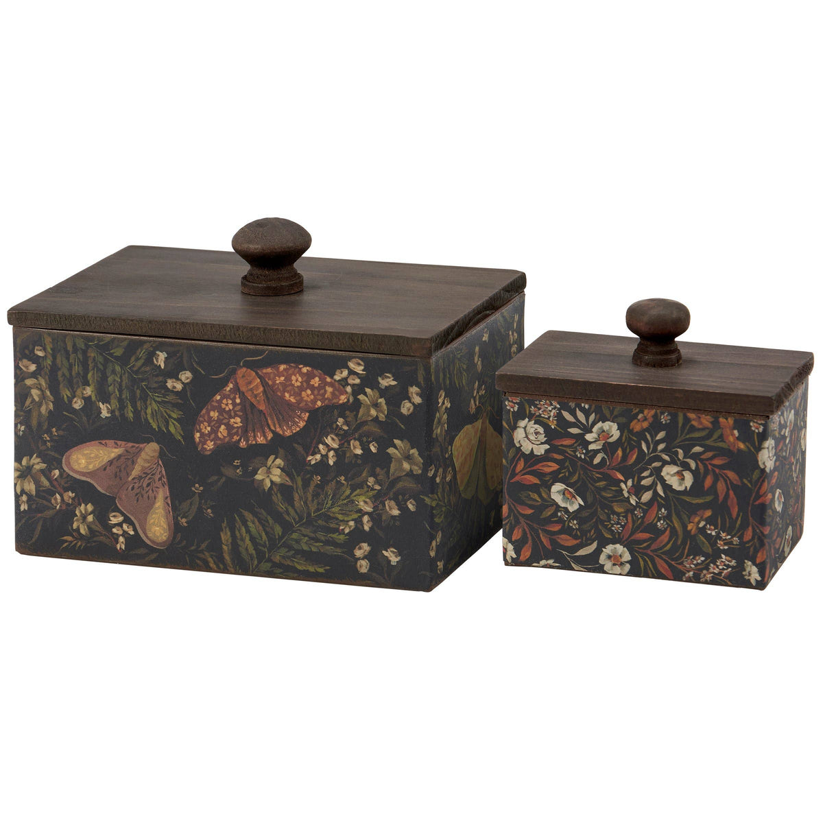 Dark Academia Floral Keepsake Box (Multiple Sizes)