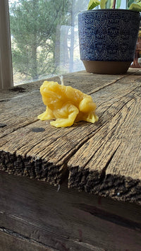 Beeswax Toad Candle