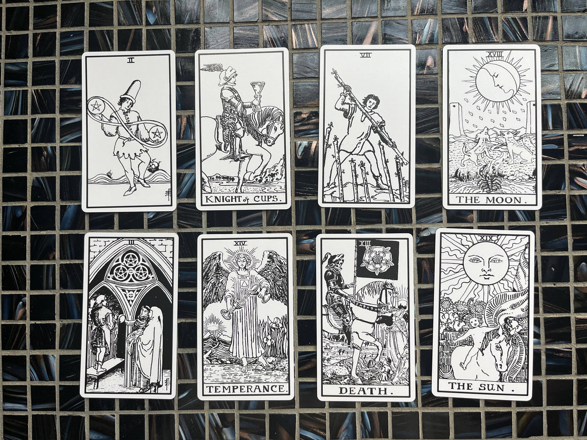 Pixie's Line Art Rider Waite Tarot