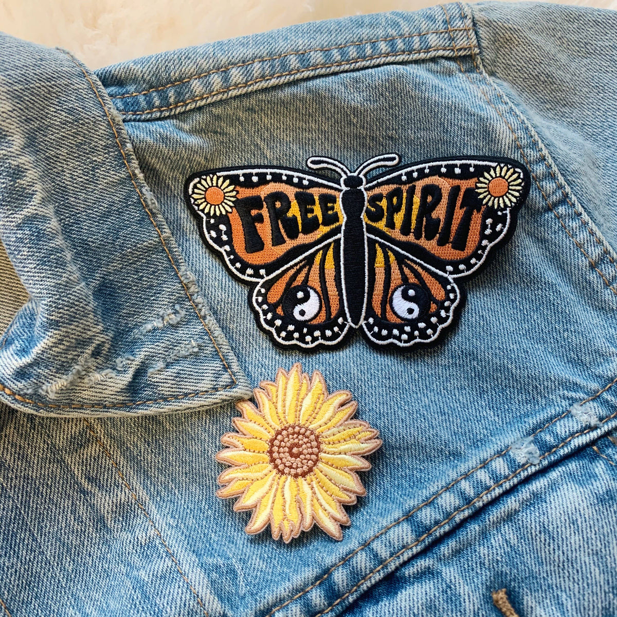Sunflower Embroidered Patch