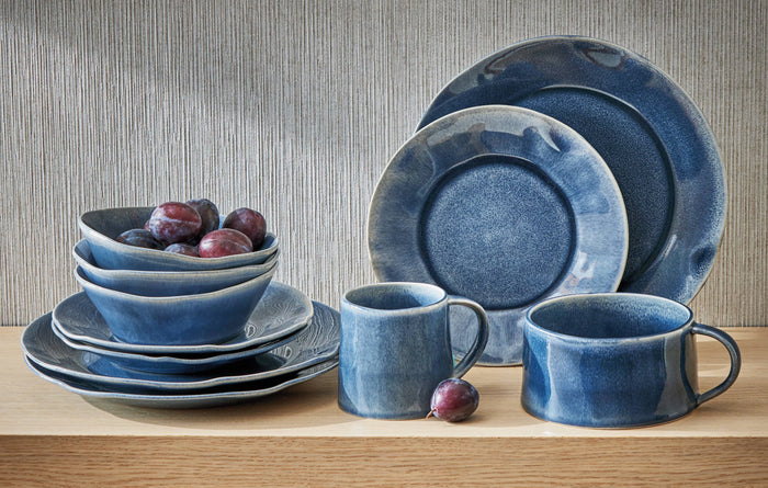 Dark Blue Stoneware Mug