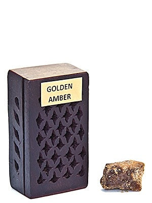 Amber Resin Incense in Rosewood Box