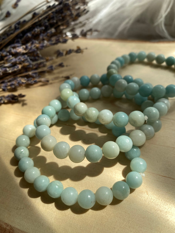 Amazonite Beaded Gemstone Bracelet