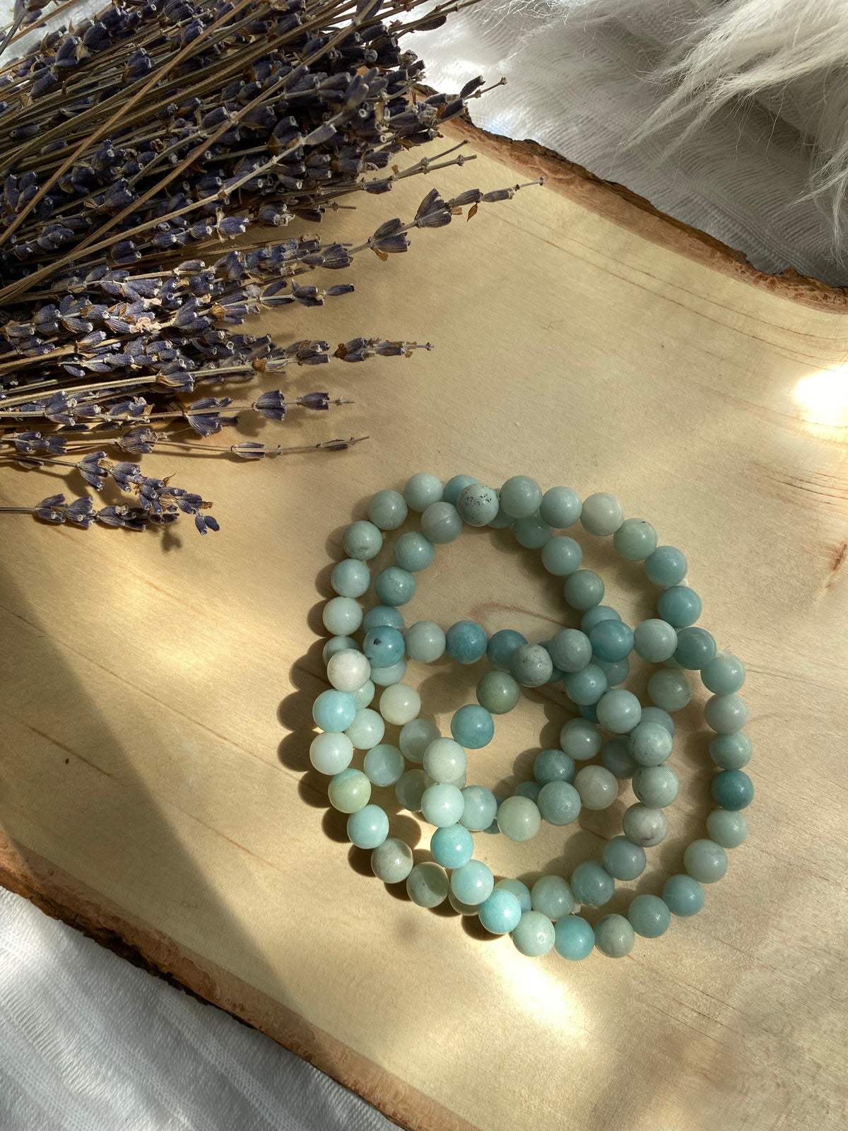 Amazonite Beaded Gemstone Bracelet