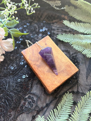 Amethyst Crystal Pendulum for Spiritual Expansion