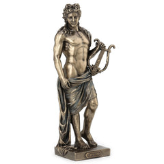 Apollo Playing Lyre Cold Cast Bronze Statue