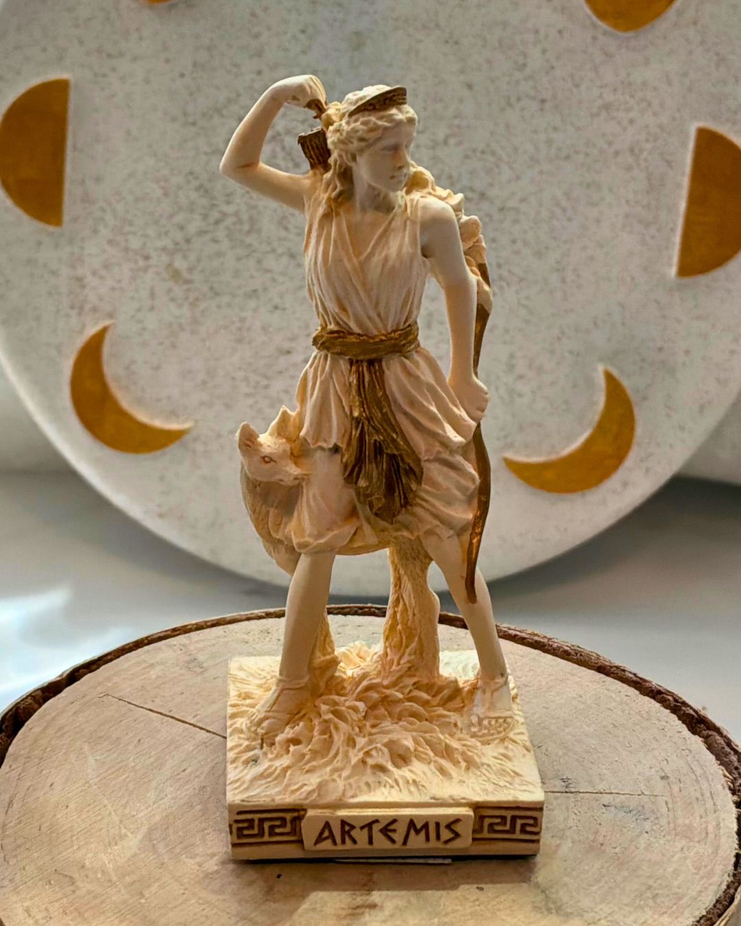 Greek Pantheon Mini Deity Figurines (White & Gold)