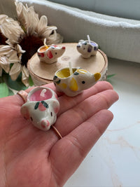 Baby Elephant Ceramic Mini Candle