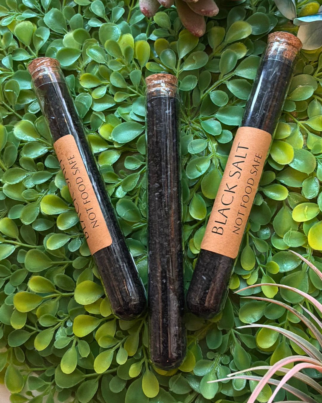 Black Salt Ritual Vial for Protection & Banishing