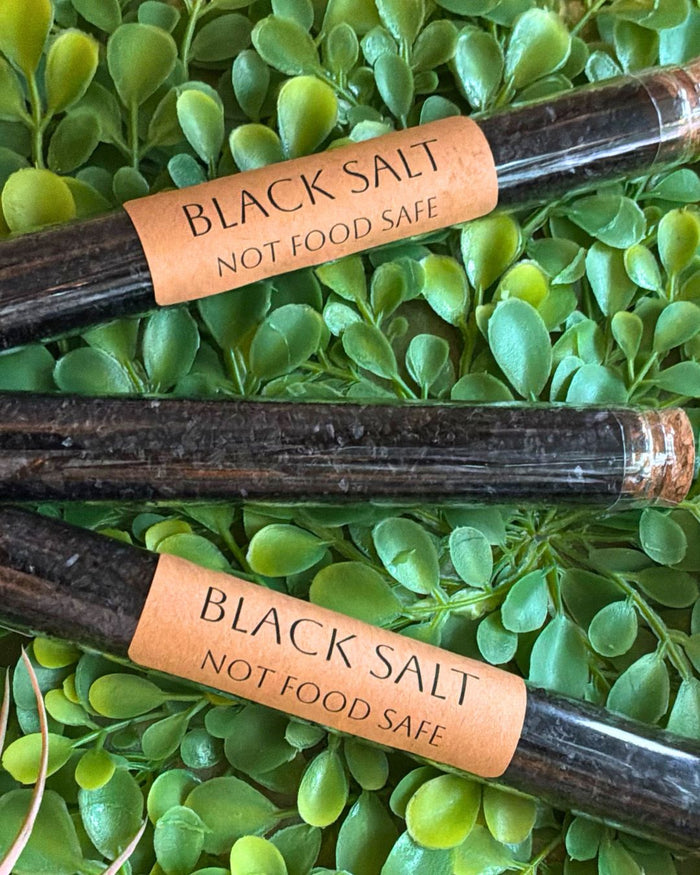 Black Salt Ritual Vial for Protection & Banishing