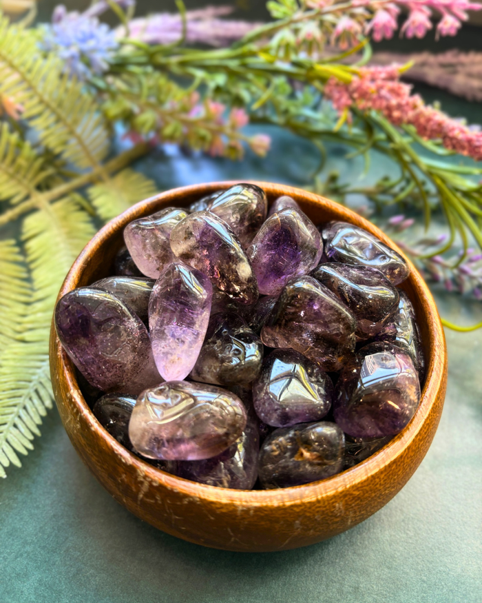 Tumbled Brandberg Amethyst for Higher Awareness & Expansion