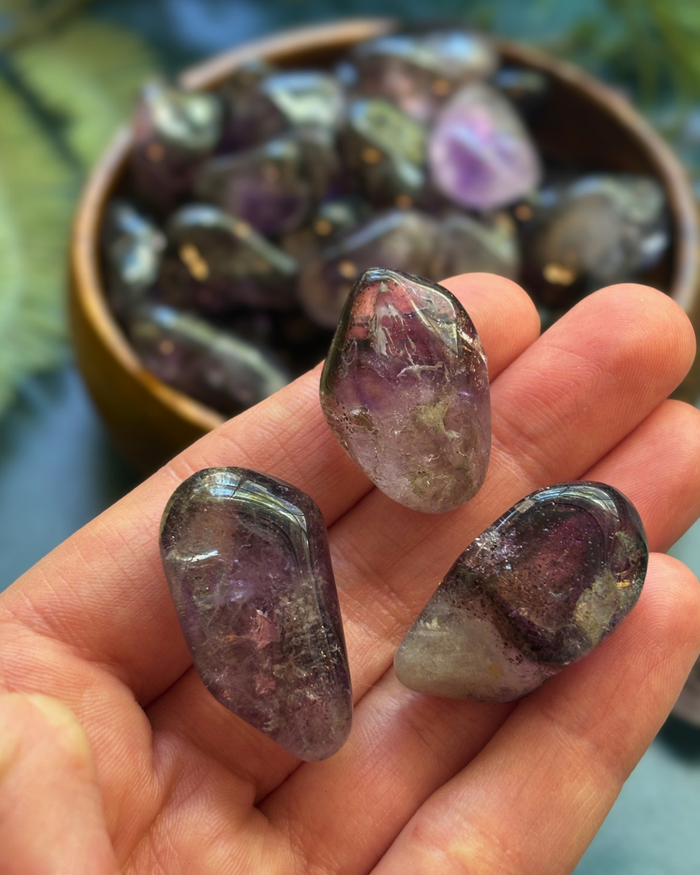 Tumbled Brandberg Amethyst for Higher Awareness & Expansion