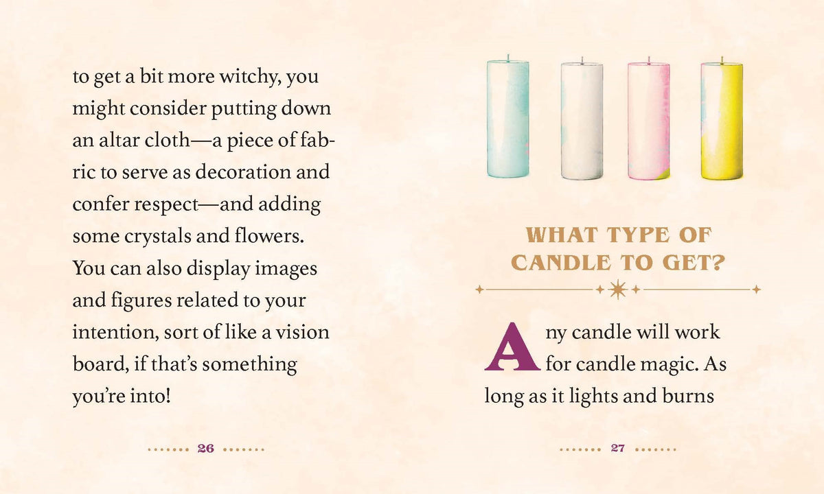 Candle Magic Miniature Book illustrated by Mikaila Adriance