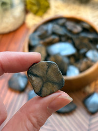 Polished Cross Stone Slices for Protection & Balance
