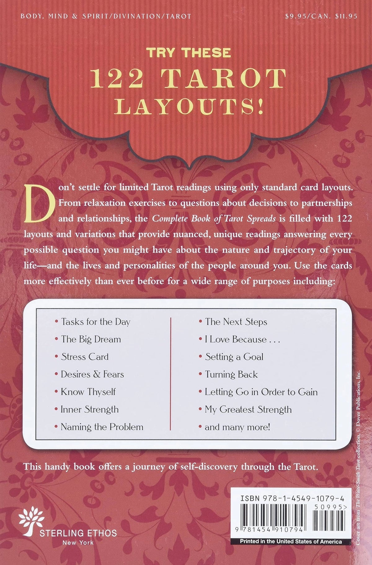 Complete Book of Tarot Spreads by Evelin Burger & Johannes Fiebig