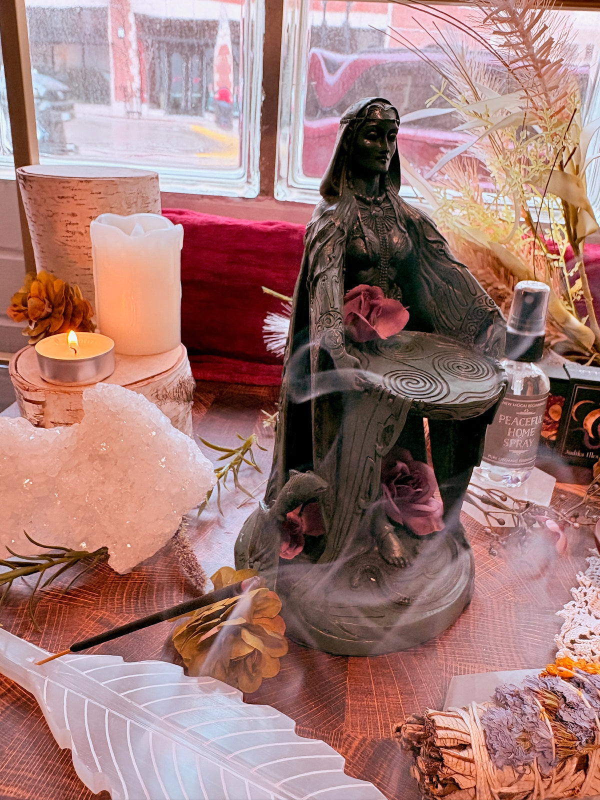 Celtic Danu Goddess Statue for Space Clearing & Energy Cleansing