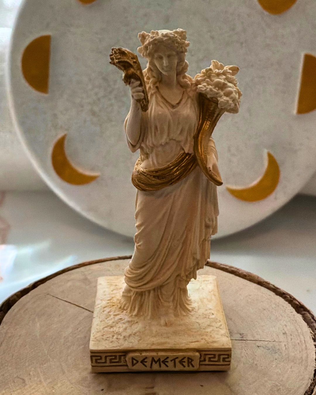 Greek Pantheon Mini Deity Figurines (White & Gold)