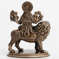 Durga Goddess of Protection Cold Cast Bronze Statue