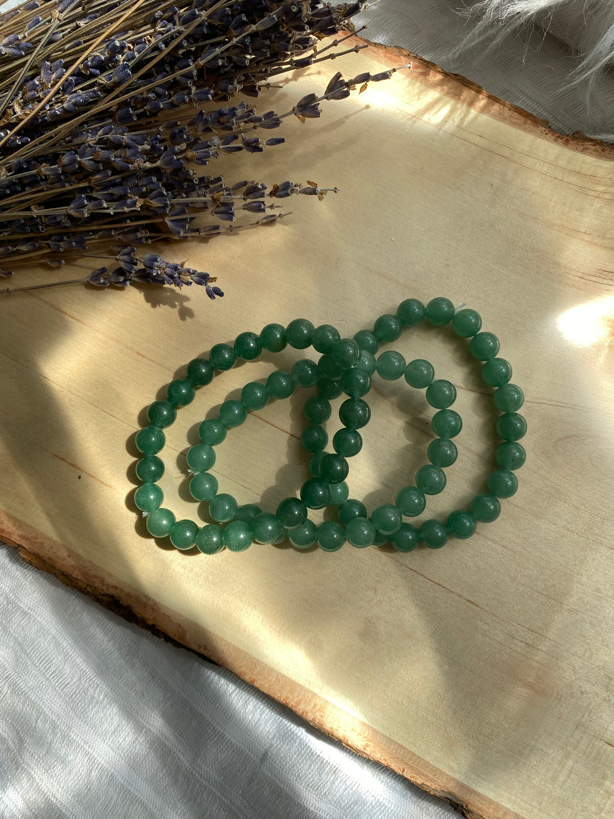 Green Aventurine Beaded Gemstone Bracelet