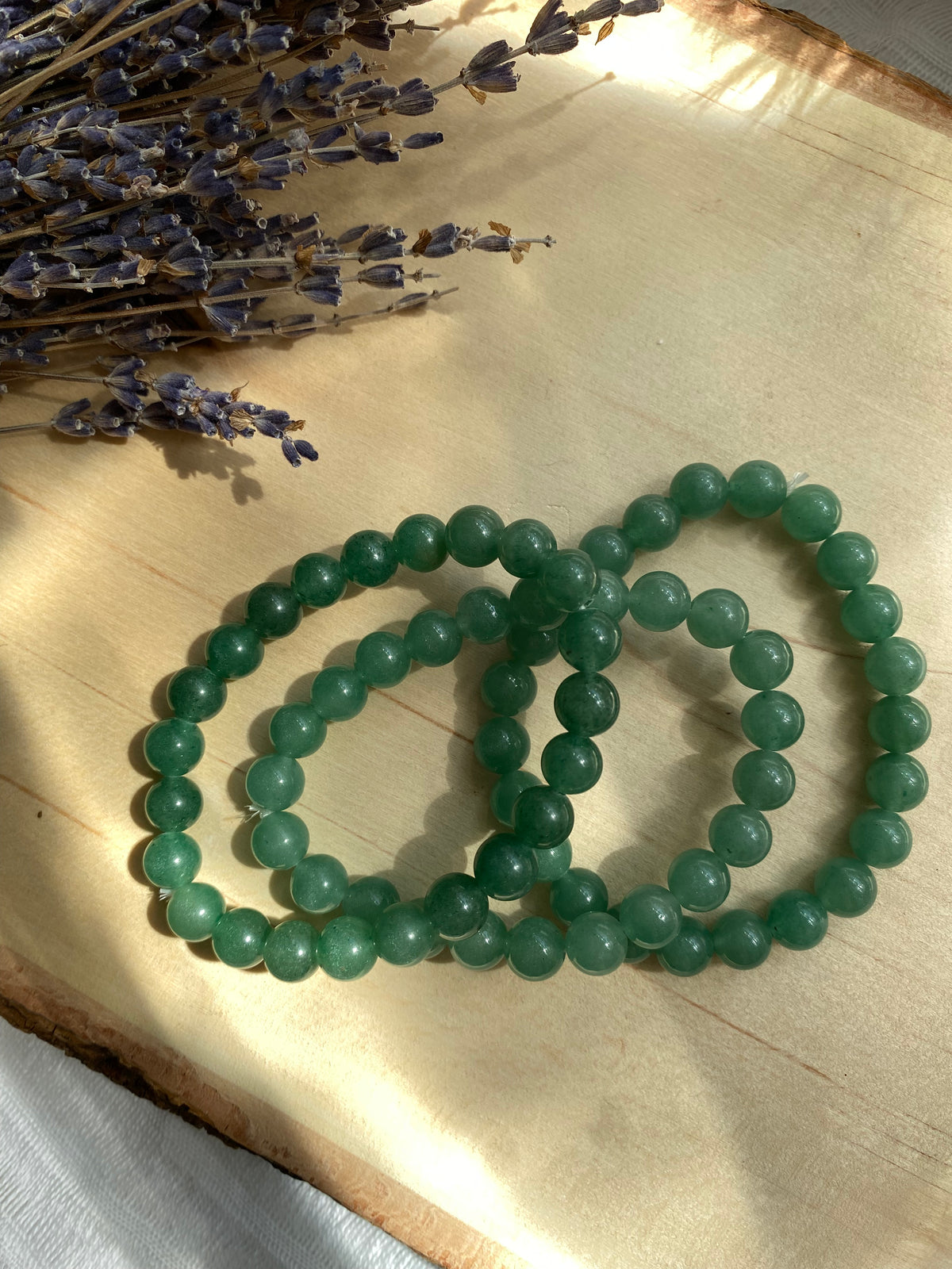 Green Aventurine Beaded Gemstone Bracelet