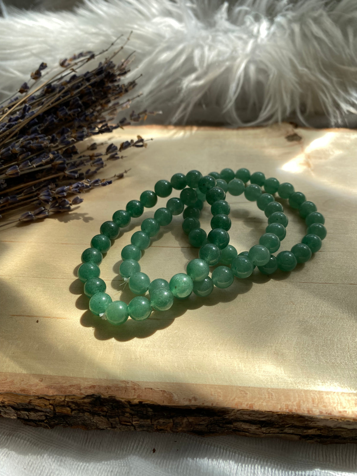 Green Aventurine Beaded Gemstone Bracelet