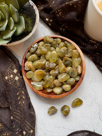 Tumbled Green Garnet for Heart Healing & Nature Connection