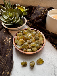 Tumbled Green Garnet for Heart Healing & Nature Connection
