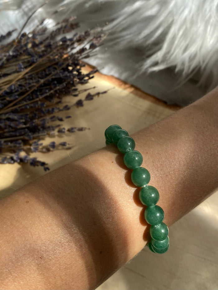 Green Aventurine Beaded Gemstone Bracelet
