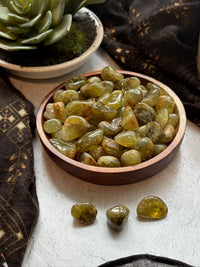 Tumbled Green Garnet for Heart Healing & Nature Connection