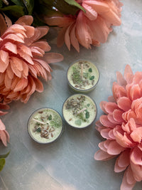 Healing & Energy Cleansing Spell Candle with Green Aventurine, Lavender, Sage & Rosemary