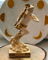 Greek Pantheon Mini Deity Figurines (White & Gold)