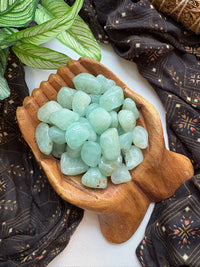 Tumbled Prehnite for Earth Connection & Spiritual Fulfillment